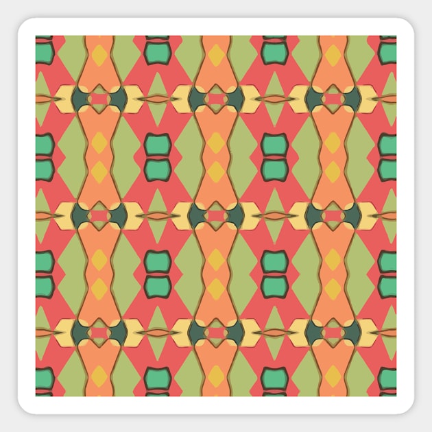 African pattern Magnet by GoshaDron